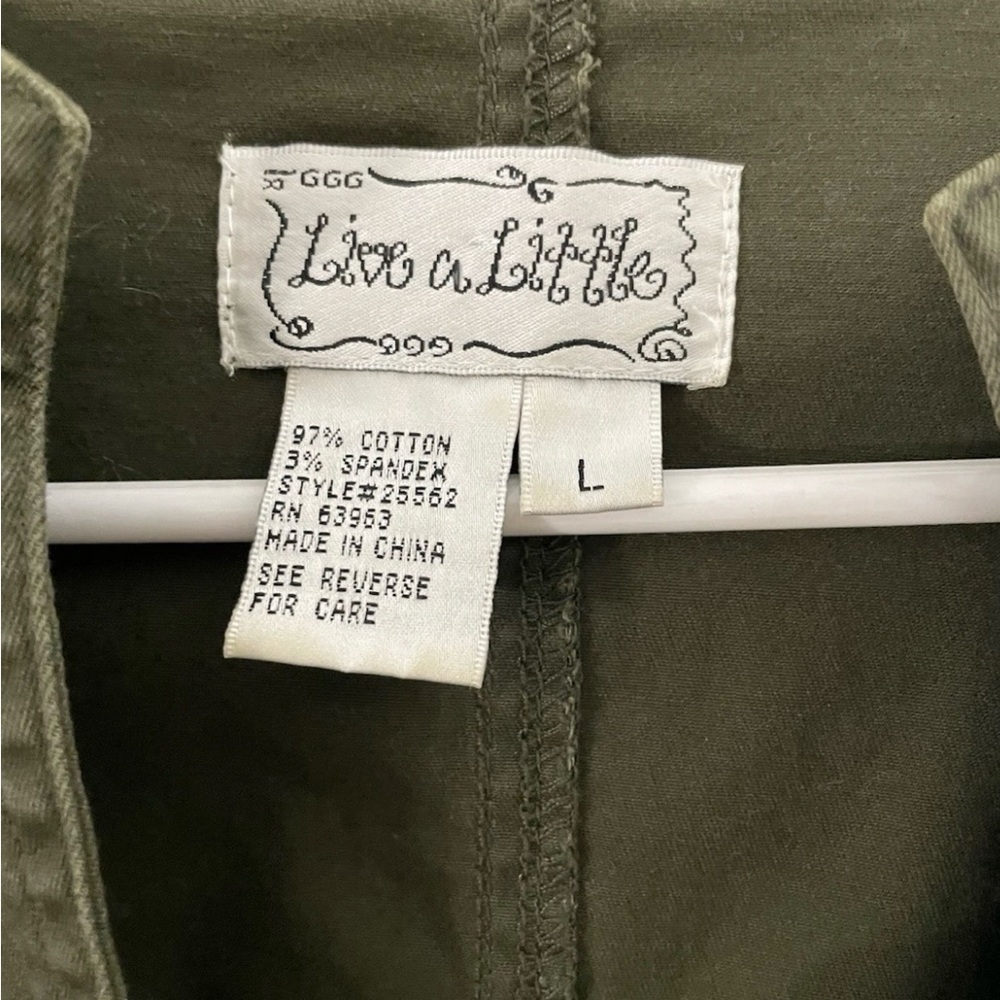 Live a Little Olive Green Blazer - Picture 3 of 5